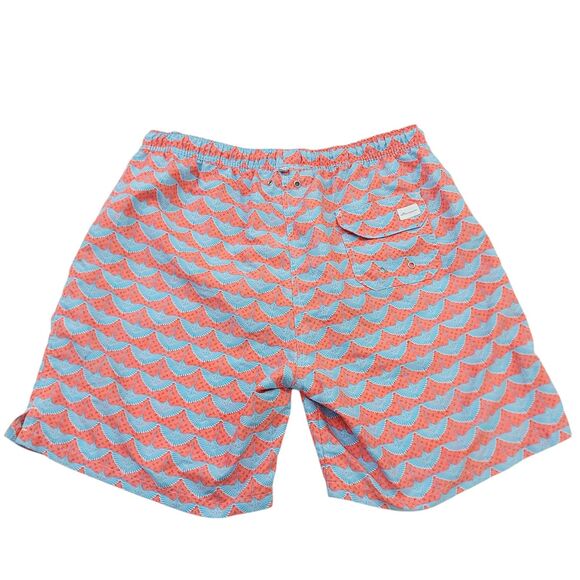 Peter Millar Seaside Collection Swim Shorts Trunks Mens XL Blue Pink Pool Beach - Picture 6 of 10